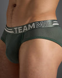 TEAMM8 Racer Mesh Brief - Hunter Green
