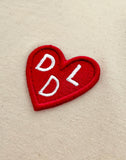 Ddl Heart Iron-On Patch by Dicks Don't Lie