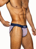 BIKE Stretch Cotton Jock Brief - Sailor Stripe
