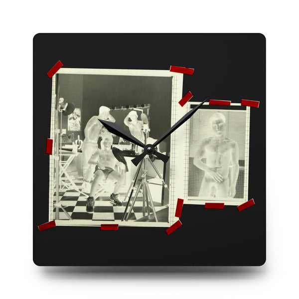 90S VINTAGE GAY PORN TRANSPARENCY Wall Clock #2