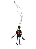 Walter Van Beirendonck Alien Friend + T Necklace in black