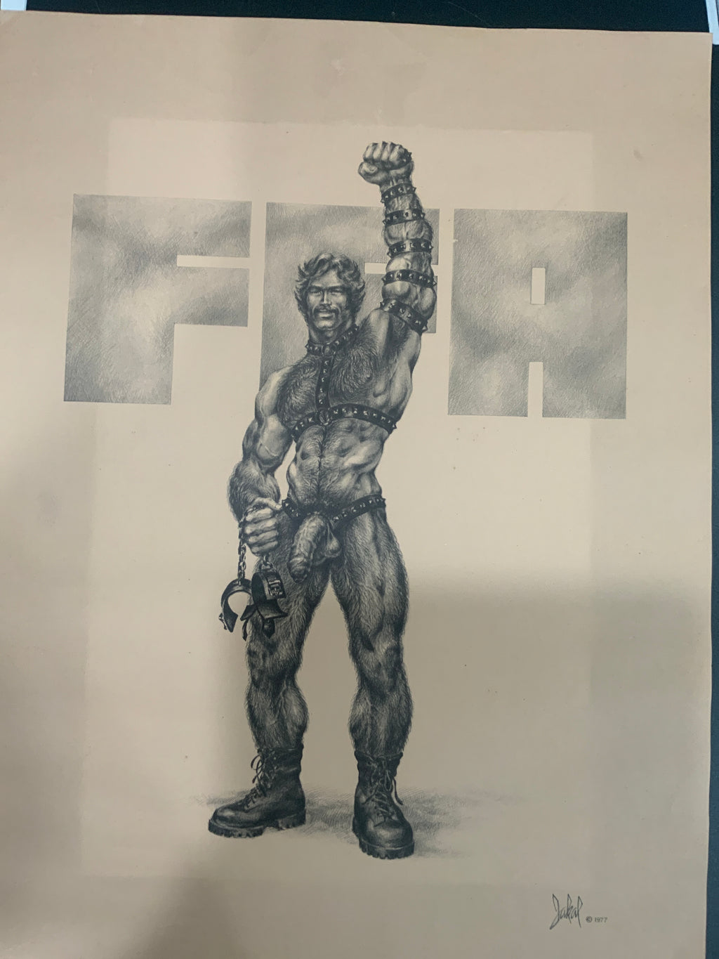 JAKAL 1977 FFA FIST FUCKERS OF AMERICA POSTER