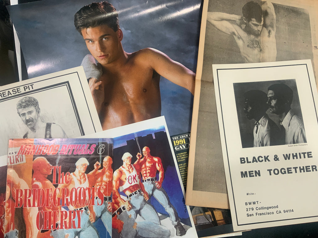 5 gay posters 1970s-90s