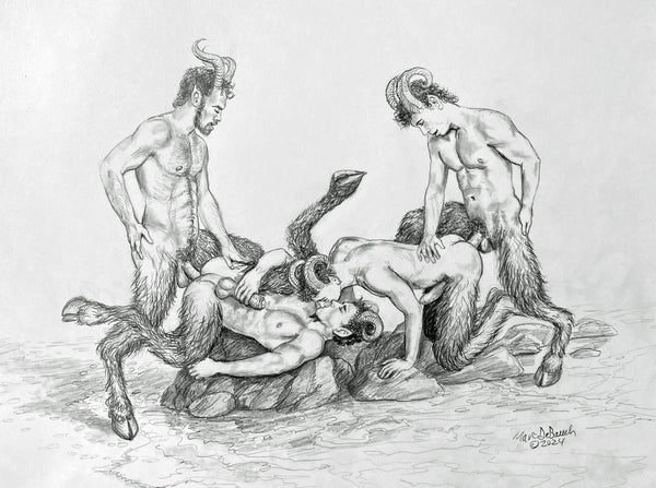 Marc DeBauch, Satyr Foursome, 2024