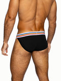 BIKE Stretch Cotton Jock Brief - Black