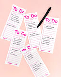 Check These Dicks To-Do Notepad by Dicks Don't Lie