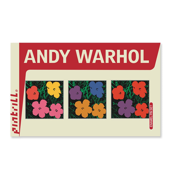Andy Warhol Flowers Pin Set
