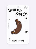 Saucy Sausage Iron-On Patch by Dicks Don't Lie