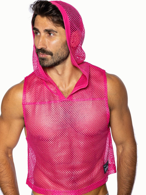 BIKE Hooded Sleeveless Practice Jersey - Hot Pink