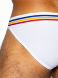 BIKE Stretch Cotton Jock Brief - White