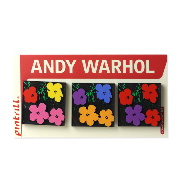 Andy Warhol Flowers Acrylic Magnet Set