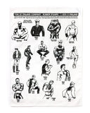 Tom of Finland Rubber Stamp Tea Towel