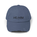 HE/HIM Distressed Cap in 6 colors
