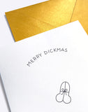 Secret Present - Merry Dickmas Christmas Card - by Dicks Don't Lie