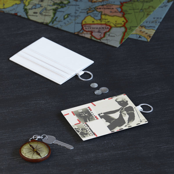 90S VINTAGE GAY PORN TRANSPARENCY Saffiano Leather Card Holder