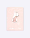 Killer Legs enamel pin by Dicks Don't Lie - Cheeky Pink