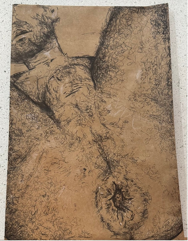 jason salstein, Figure Drawing; Gaped, 2023