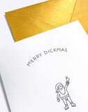 Merry Dickmas- Ho Ho Ho - greeting card by Dicks Don't Lie
