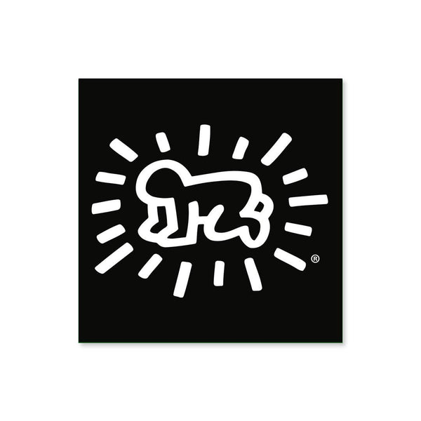 Keith Haring White / Black Radiant Baby Magnet