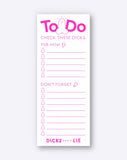 Check These Dicks To-Do Notepad by Dicks Don't Lie