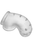 Oxballs Airlock Air-Lite Vented Silicone Chastity - Clear Ice