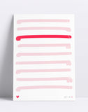Keep It Straight Art Print by Dicks Don't Lie
