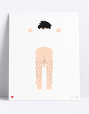Cheeky Chappy Art Print by Dicks Don't Lie