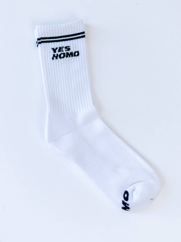 Yes Homo Socks - White