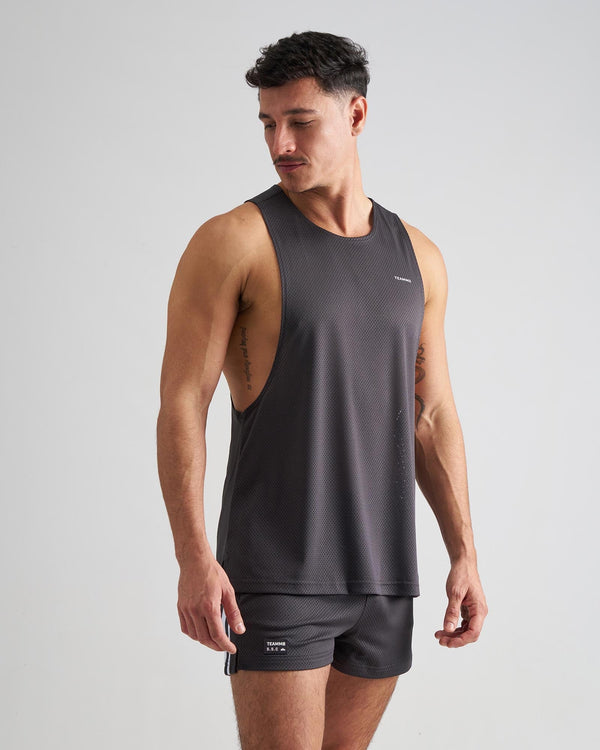 TEAMM8 S.S.C. Mesh Tank - Gunmetal