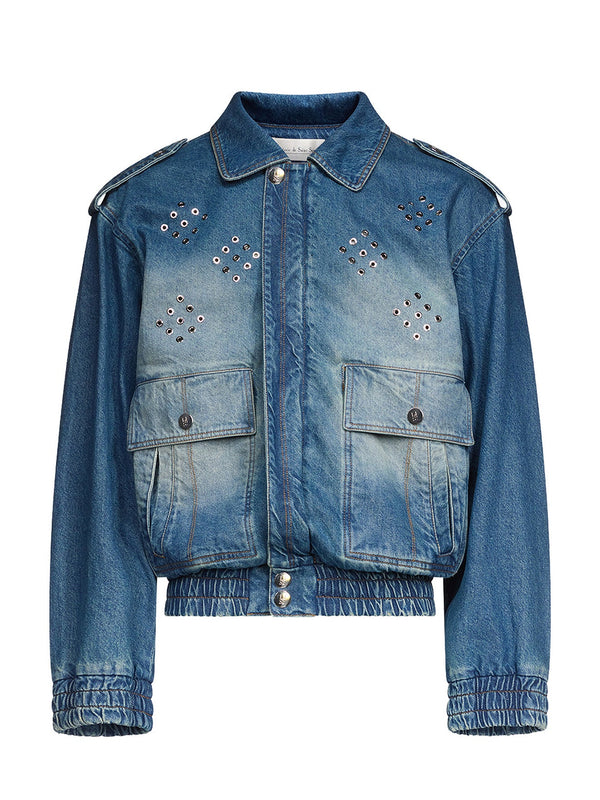 Robert Jacket in Blue Denim by LUDOVIC DE SAINT SERNIN