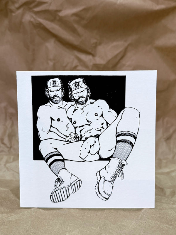 Bill Ward Drum Greeting Card: Sporty Bros