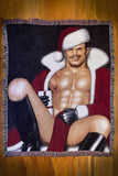 Tom of Finland Sexy Santa Woven Blanket