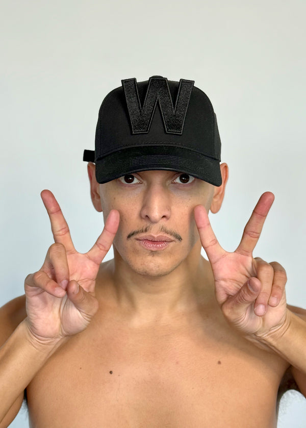 W CAP by Walter van Beirendonck in Black