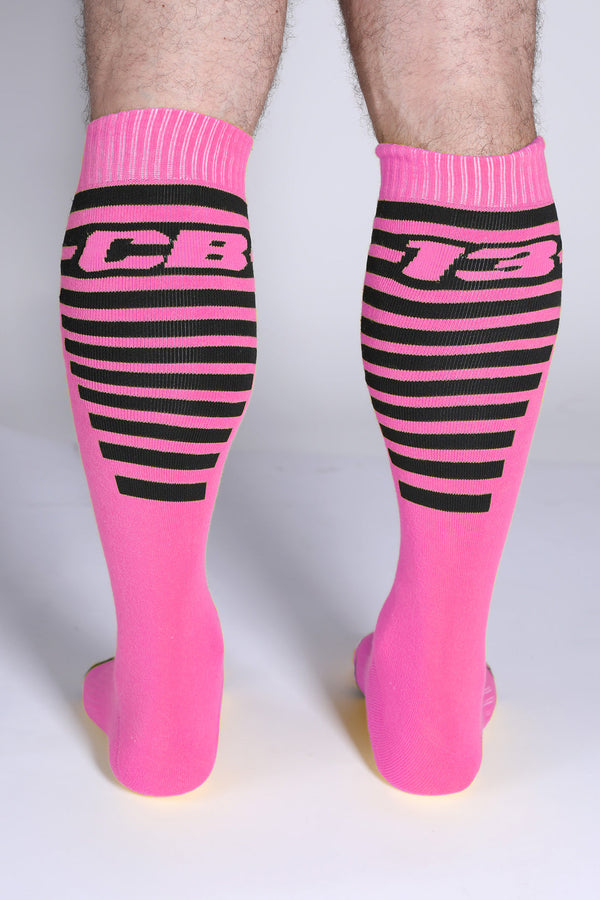 CELLBLOCK 13 Iron Grip Knee High Socks - Pink