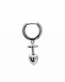 KISKA LAB MINI PLUG HOOP PLATINUM EARRING