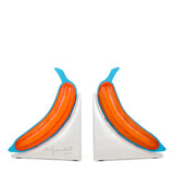 KIDROBOT X ANDY WARHOL RESIN BANANA BOOKENDS BLUE