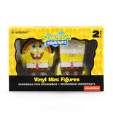 KIDROBOT IMAGINATION SPONGEBOB SQUAREPANTS & SPONGEBOB UNDERPANTS VINYL FIGURE 2-PACK
