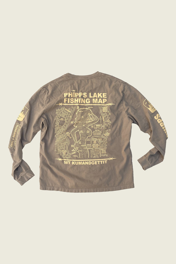 PHIPPS LAKE LONG SLEEVE T TAUPE