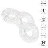 Rings! Stacker Silicone Cock Rings 3 Piece - Clear