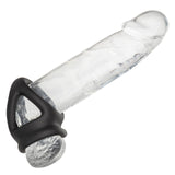 Alpha Liquid Silicone Dual Cage & Ring - Black