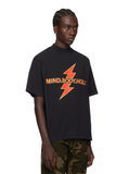 K.INGSLEY Black M.B.H Mock Neck Tee