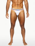 BIKE Stretch Cotton Jock Brief - White