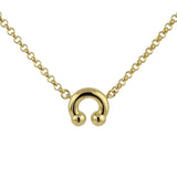 KISKA LAB PRINCE ALBERT GOLD NECKLACE