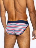 BIKE Stretch Cotton Jock Brief - Sailor Stripe