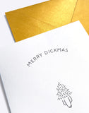 Under the Tree - Merry Dickmas Christmas Card - by Dicks Don't Lie