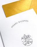 Merry Dickmas- Let It Snow - greeting card by Dicks Don't Lie