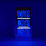 'Boys Boys Boys' Acrylic Box Neon Light