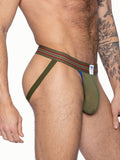BIKE ATHLETIC Mesh Jockstrap - Olive