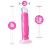 Neo Elite Marquee Glow In The Dark Neon Pink 8-Inch Dildo