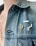 Killer Legs enamel pin by Dicks Don't Lie - Cheeky Pink